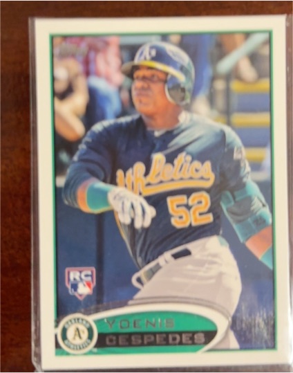2012 Topps #396 Yoenis Cespedes — front