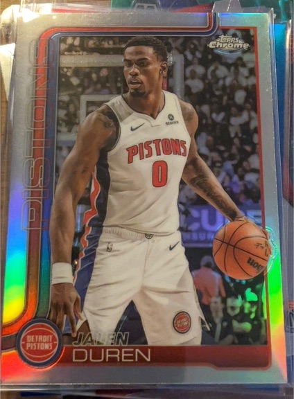 2025-26 Topps Chrome #57 Jalen Duren — front