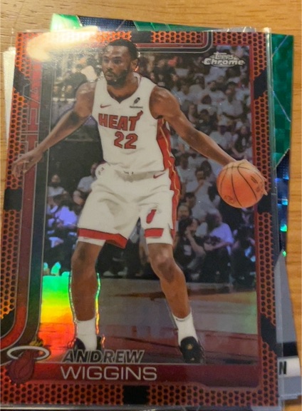 2025-26 Topps Chrome #180 Andrew Wiggins — front