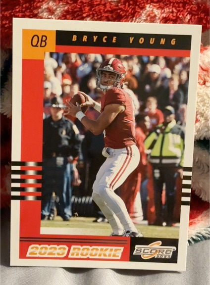 2023 Panini Score #1 Bryce Young Rookie Alabama Crimson Tide — front
