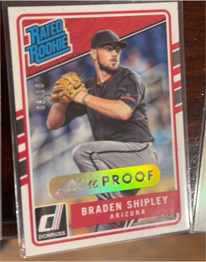 2017 Donruss #242 Braden Shipley — front
