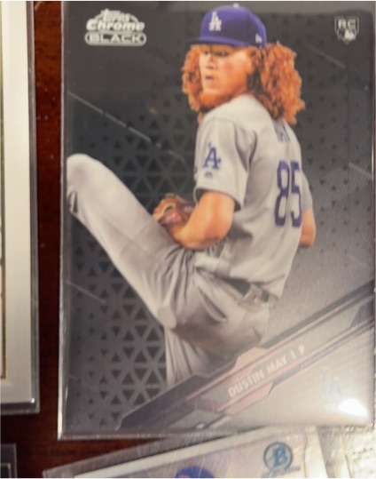 2020 Topps Chrome Black #89 Dustin May RC — front