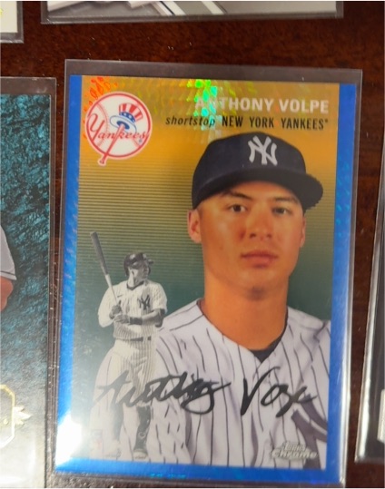 2023 Topps Chrome Platinum Anniversary #100 Anthony Volpe — front