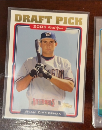 2005 Topps Draft Pick #323 Ryan Zimmerman — front