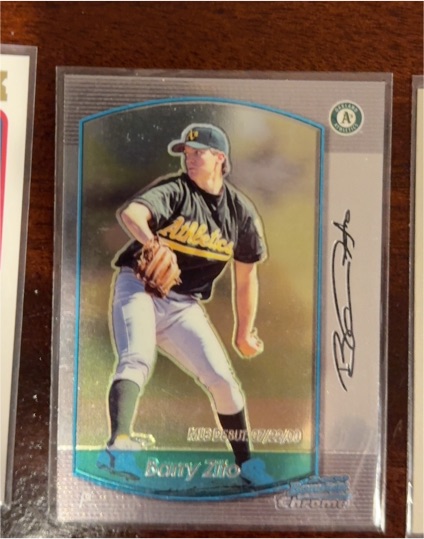 2000 Bowman Chrome #4 Barry Zito — front