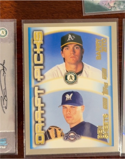 2000 Topps #451 Barry Zito Ben Sheets Draft Picks Rookie Card — front