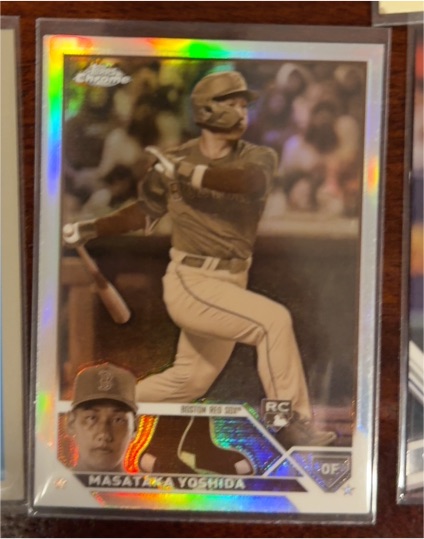 2023 Topps Chrome #167 Masataka Yoshida Sepia Refractor Rookie Card — front