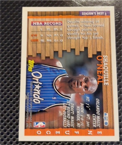 1993 Topps #3 Shaquille O'Neal — front