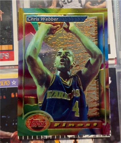 1993-94 Topps Finest #212 Chris Webber — front