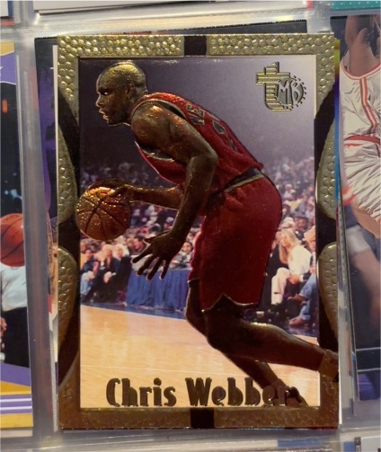 1994-95 Topps Embossed #100 Chris Webber — front