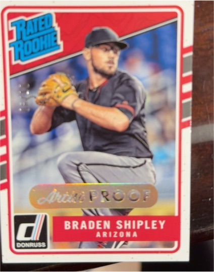 2017 Donruss #242 Braden Shipley — front