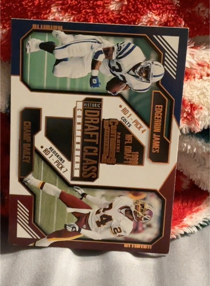2024 Panini Contenders #18 Edgerrin James / Champ Bailey Historic Draft Class — front