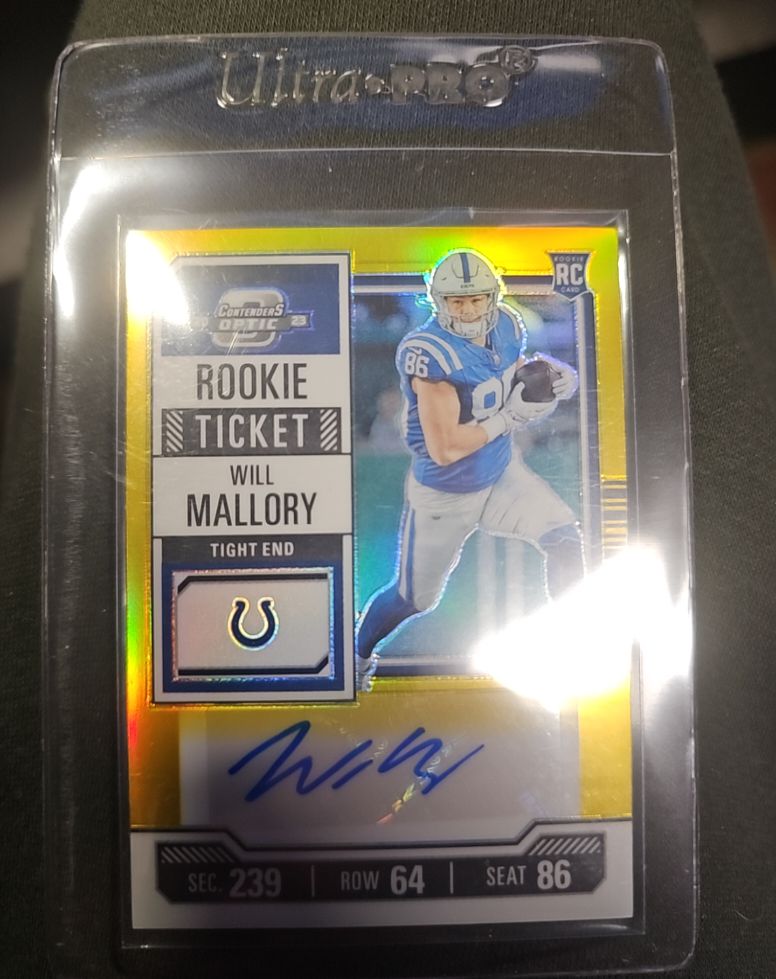 2023 Panini Contenders Optic #267 Will Mallory — front