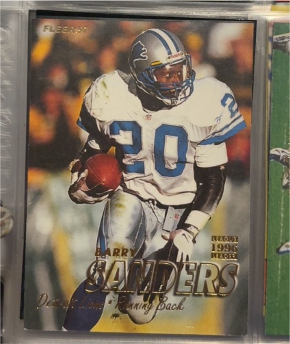 1997 Fleer #20 Barry Sanders — front
