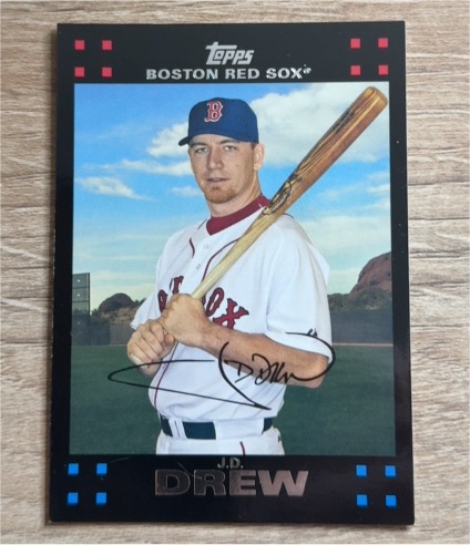 2007 Topps #BOS9 J.D. Drew — front