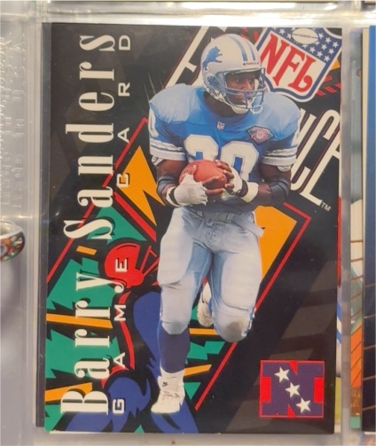 1994 Classic NFL Experience #N3 Barry Sanders Detroit Lions — front