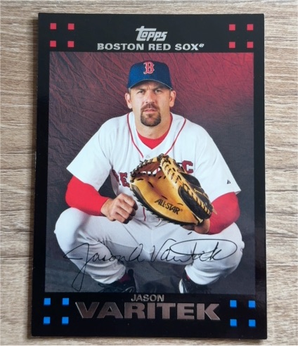 2007 Topps #16 Jason Varitek — front