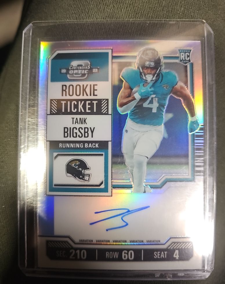 2023 Panini Contenders Optic #134 Tank Bigsby Rookie Ticket — front