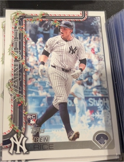 2025 Topps Holiday #H8 Ben Rice — front