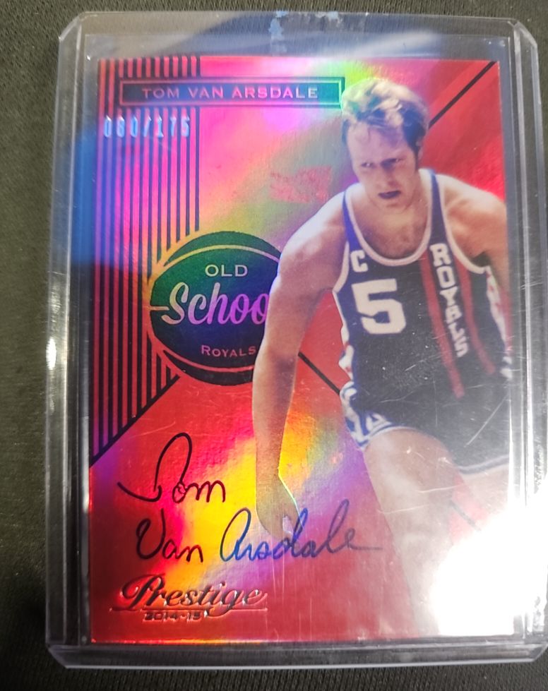 2014-15 Panini Prestige #54 Tom Van Arsdale Old School Auto #/175 — front