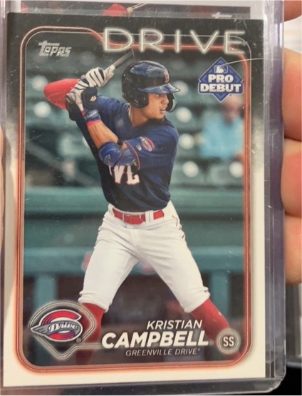 2024 Topps Pro Debut #PD-7 Kristian Campbell — front