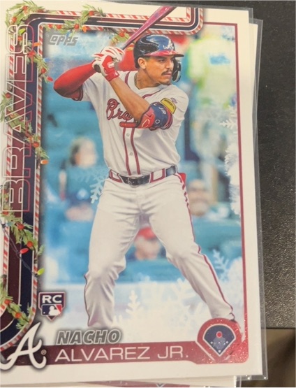 2025 Topps Holiday #H183 Nacho Alvarez Jr. — front