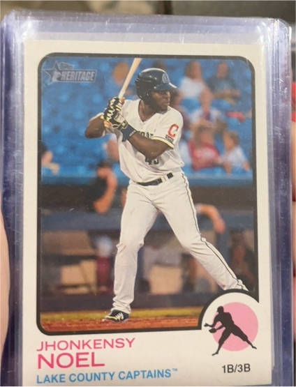 2022 Topps Heritage Minor League #25 Jhonkensy Noel — front