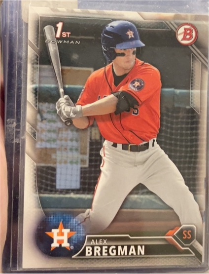 2016 Bowman #BP4 Alex Bregman Prospects — front