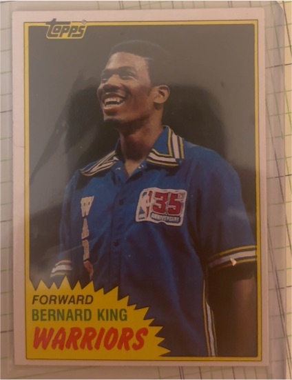 1981 Topps West #72 Bernard King — front