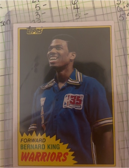 1981-82 Topps #72W Bernard King — front