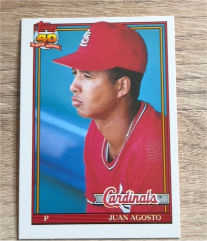 1991 Topps Traded #1T Juan Agosto — front