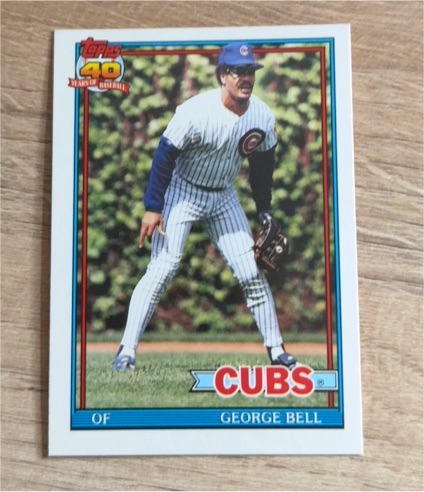 1991 Topps Traded #8T George Bell — front