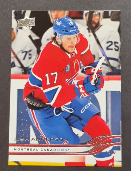2025-26 Upper Deck Series 1 #92 Josh Anderson — front