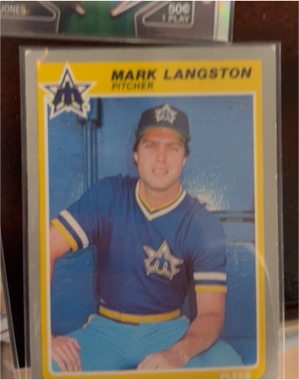 1985 Fleer #492 Mark Langston — front