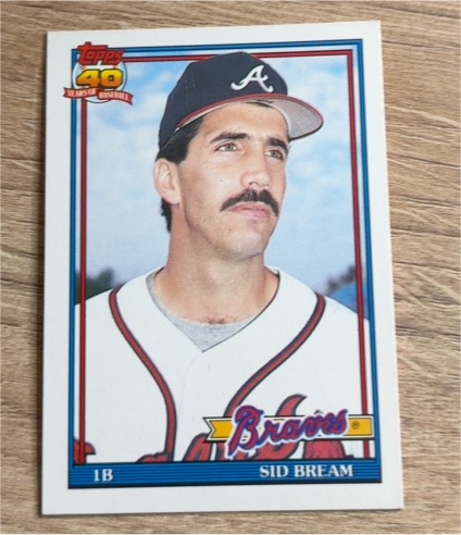 1991 Topps # Sid Bream — front