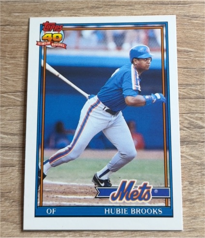 1991 Topps Traded #14T Hubie Brooks — front