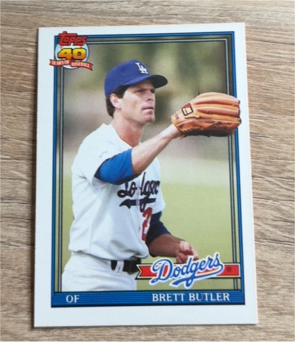 1991 Topps Traded #15T Brett Butler — front