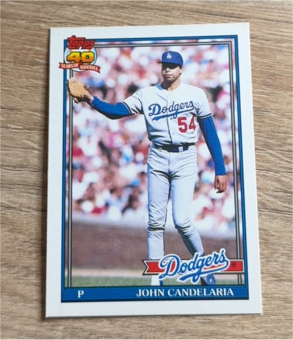 1991 Topps #490 John Candelaria — front