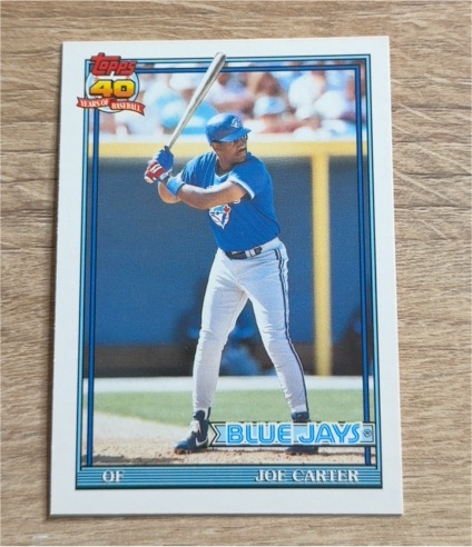 1991 Topps Traded #20T Joe Carter — front