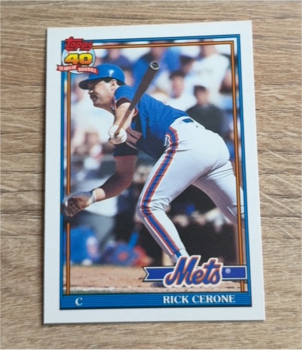 1991 Topps Baseball Traded #21T Rick Cerone — front