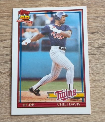 1991 Topps #27T Chili Davis — front