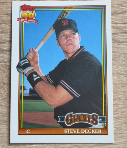 1991 Topps Traded #29T Steve Decker — front