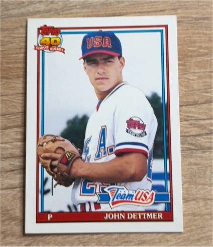 1991 Topps Traded #32T John Dettmer Team USA — front