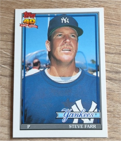 1991 Topps Traded #38T Steve Farr — front