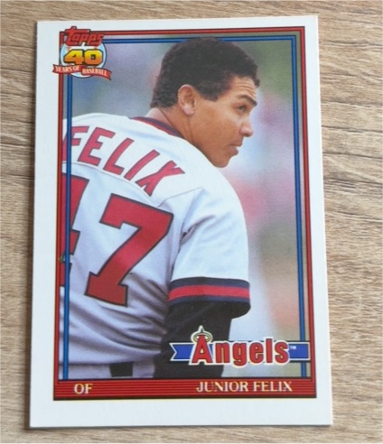 1991 Topps Traded #40T Junior Felix — front