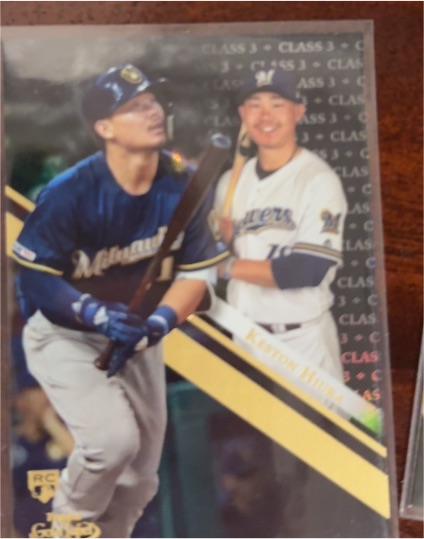 2019 Topps Gold Label Class 3 #53 Keston Hiura Milwaukee Brewers RC — front