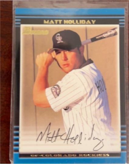 2002 Bowman #287 Matt Holliday — front
