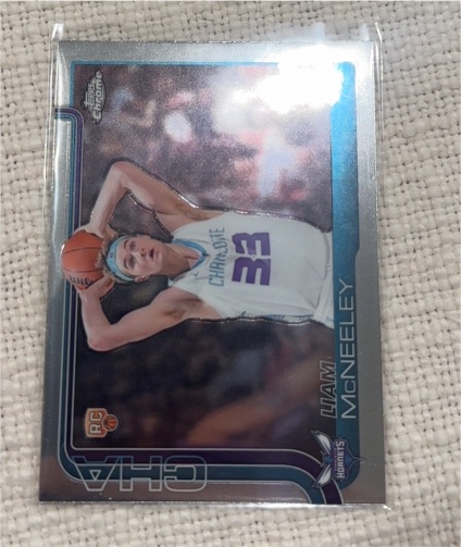 2025-26 Topps Chrome #279 Liam McNeeley — front