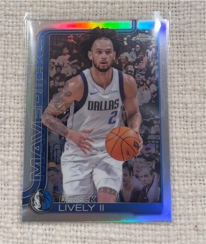 2025-26 Topps Chrome #72 Dereck Lively II — front