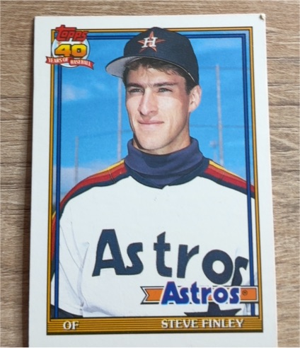 1991 Topps Traded #42T Steve Finley — front